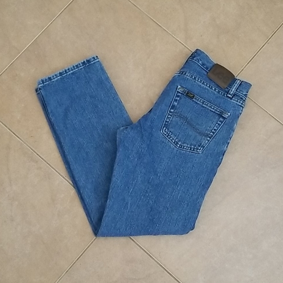 lee men's blue jeans